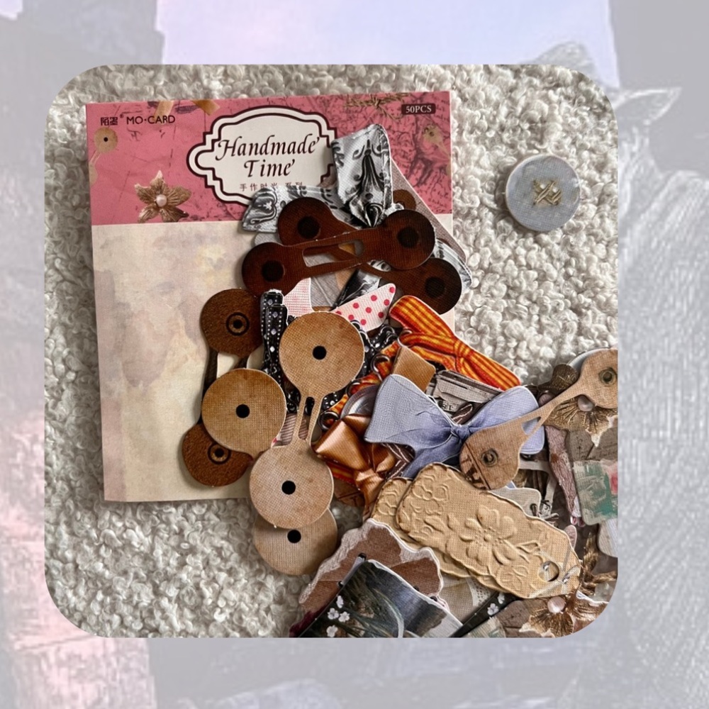 🎉🎉Vintage Junk Journal Embellishment Ephemera Mixed Media Art Journaling Decor